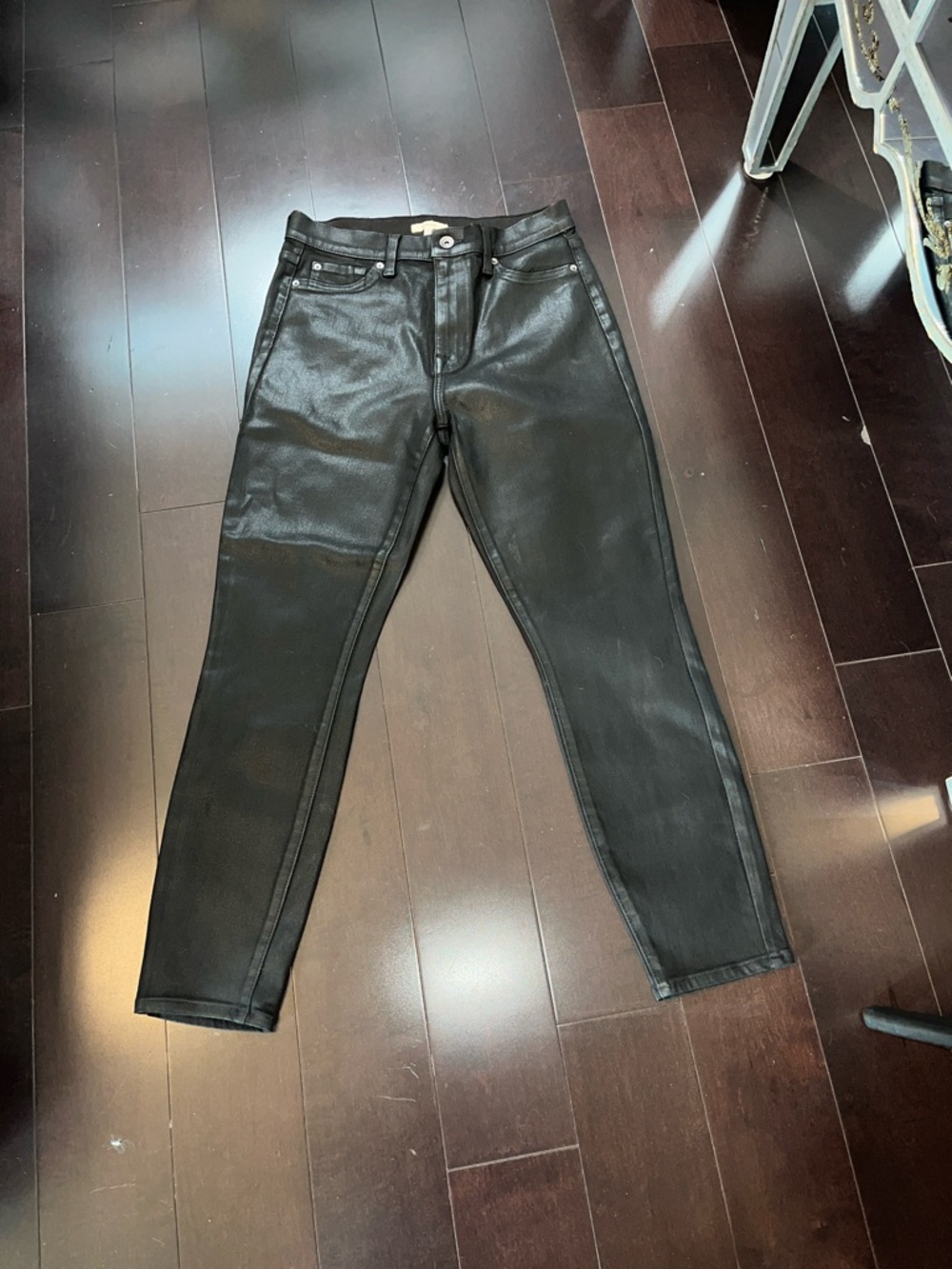 Splendid Black Skinny Coated Jeans for Women
